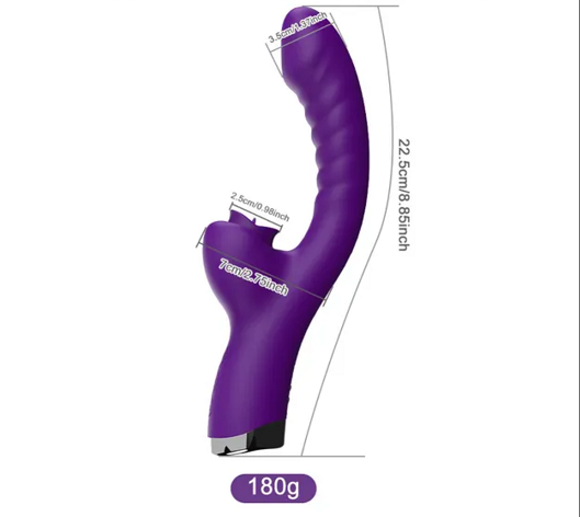 خواتین کے لیے 2 in1 زبان چاٹنے والے clitoris vibrators